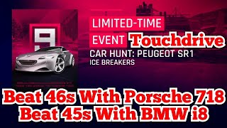 Asphalt 9 Touchdrive Car Hunt PEUGEOT SR1  PORSCHE 718 CAYMAN amp BMW i8 ROADSTER [upl. by Albers729]