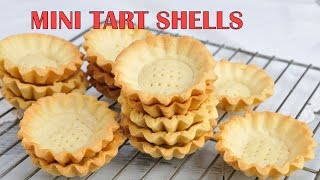 HOW TO MAKE MINI TART SHELLS [upl. by Bahner959]