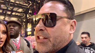 OSCAR DE LA HOYA IMMEDIATE REACTION AFTER TYSON FURY KNOCKOUT VICTORY OVER DEONTAY WILDER [upl. by Fatma124]