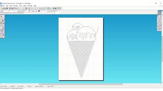 Draw an Ice Cream Using 2D Design  Beginners Skills [upl. by Ruddy122]