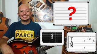 Aprende a leer tablatura partitura y cifrado para guitarra [upl. by Hanimay]