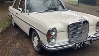 MERCEDES 280SE 35 1972 L REG GENUINE 74000 MILES UK CAR HISTORY FROM NEW [upl. by Henarat952]