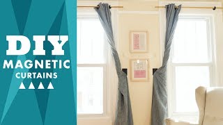 DIY Magnetic Curtain Holdbacks  HGTV Handmade [upl. by Trocki978]