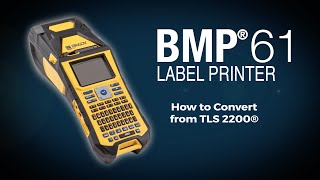 Brady BMP61 Printer How to  TLS Conversion [upl. by Naanac20]