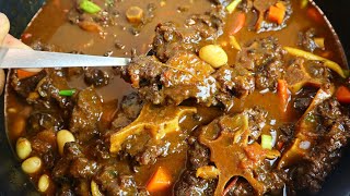 How To Make Jamaican Oxtail Step By Step  Best Oxtail Recipe Must Try  Tender And Delicious Oxtail [upl. by Lambrecht]