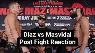 Diaz vs Masvidal Post Fight Reaction [upl. by Darmit224]