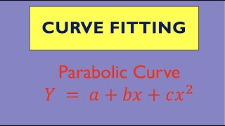 Curve Fitting  Parabolic Curve  Fitting of polynomial of any order [upl. by Norahs620]