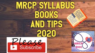 MRCP PART ONE SYLLABUS  BOOKS AND TIPS [upl. by Ulita82]