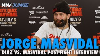 Jorge Masvidal Disputes Scoring in Loss to Nate Diaz 8 Rounds to 2 is Fcking Nuts [upl. by Ynafetse800]