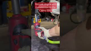 Toyota comry 2017 remove engine and transmission [upl. by Idnor]