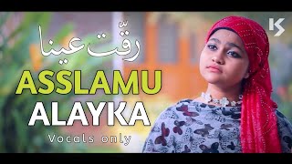 Yumna Ajin  Asslamu Alayka  Raqqat aina ya shoqan  Cover  Vocals only  Arabic Naat  No music [upl. by Jacqueline]