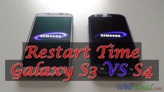 Samsung Galaxy S4 VS S3 Restart Time test [upl. by Grindlay]