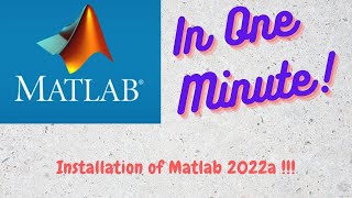 Install MATLAB 2022a   Windows 10 [upl. by Harrington]