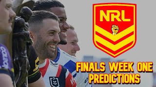 NRL Tips amp Predictions Finals Week 1 2024 [upl. by Enamrahs]