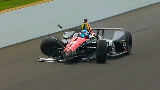 Robert Wickens Crashes During Practice for 102nd Indy 500 [upl. by Agripina823]