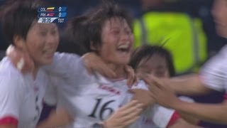 Colombia 02 DPR Korea  Womens Football Group G  London 2012 Olympics [upl. by Dougy384]