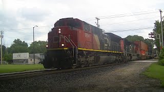 CN 8894 CN 8917 Northbound Internodal Fond Du Lac Wisconsin Pet Rescue Spot 07072024railfancn [upl. by Lener]