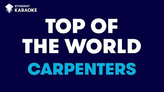 The Carpenters  Top Of The World Karaoke With Lyrics [upl. by Dickinson184]