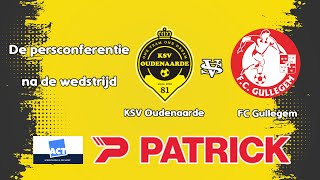 De persconferentie na de match KSV Oudenaarde  FC Gullegem [upl. by Guy411]