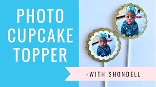 DIY Photo Cupcake Topper [upl. by Eenahc957]