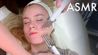 ASMR Oxygen Therapy Lifting Facial and LED therapy Unintentional real person ASMR [upl. by Ttevy]