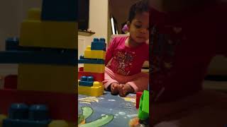 My toddler loves stacking blocks at 20 months old [upl. by Bore332]