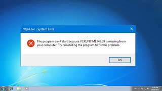 VCRuntime140DLL Is Missing On Windows 7 Fix [upl. by Coopersmith]