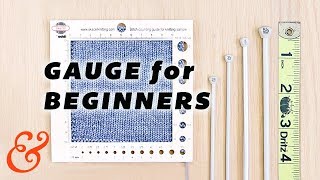 KNITTING GAUGE for Total Beginners and Troubleshooting Gauge [upl. by Liatnahs]