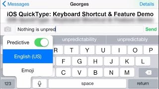 iOS Predictive Text Keyboard Shortcut [upl. by Saretta]