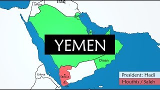 Yemen  28 years of history on a Map [upl. by Nosnaj]