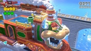 Super Mario 3D World 100 Walkthrough Part 7  World 3 36 37 3C 3B Green Stars amp Stamps [upl. by Metzgar]