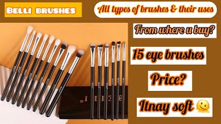 Affordable eye brushes  brushes for beginners  Makeup brushes review viral eyebrushes brushes [upl. by Ozzy]