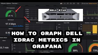 How to get Dell iDRAC6 Temp power voltage graphs in Grafana [upl. by Yekcim837]