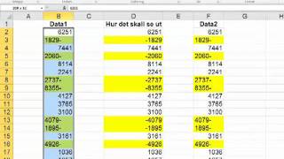 Korrigera negativa tal med efterföljande minus i Microsoft Excel [upl. by Ecnaret]