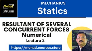 02 concurrent force system  RESULTANT OF SEVERAL CONCURRENT FORCES  Numerical [upl. by Nohsram]