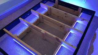 Queen Size DIY Floating Bed Frame [upl. by Llednol]