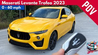 Maserati Levante Trofeo 2023  Exhaust Sound amp 060 POV4K [upl. by Mandi]