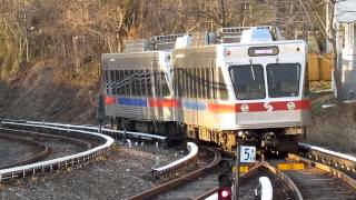 SEPTA Route 100 Cars 138 and 147 Departing Bryn Mawr [upl. by Cleodell]