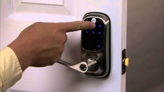 Yale Real Living Touchscreen Lever Lock Programming  Delete User PIN Code 03 [upl. by Judi]