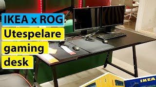 IKEA X ROG Utespelare Gaming desk review [upl. by Benoite]