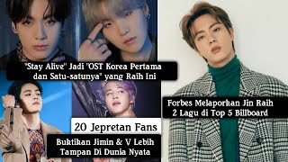 Jin BTS  Jungkook amp Suga BTS Raih Rekor Baru amp Tampilan V BTS amp Jimin di Dunia Nyata [upl. by Bridge]