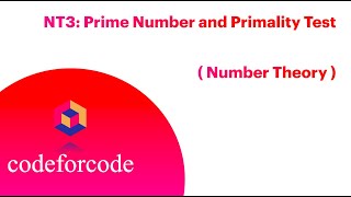 NT3 Prime Number and Primality Test  Number Theory [upl. by Alcus]