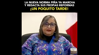 La nueva Norma Piña ya marcha y hace sus propias reformas [upl. by Monteith]