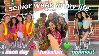 senior WEEK IN MY LIFE  dressup spirit days  school [upl. by Nanreh96]