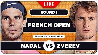 NADAL vs ZVEREV • French Open 2024 • LIVE Tennis PlaybyPlay Stream [upl. by Pearse]