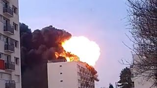 explosions sur un immeuble à lunéville Gas explosion in france [upl. by Nonnair237]