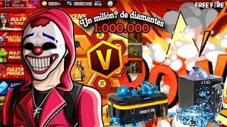 RECARGO UN MILLÓN DE DIAMANTES Realfreefire garenafreefire garena viral [upl. by Eugenides864]