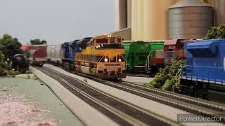 Leaser SD70M2s on the Central [upl. by Ybroc]