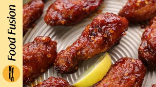 Spicy BBQ Chicken Wings Recipe by Food Fusion [upl. by Bruno]