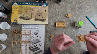 Building the Italeri 172 scale Panzer IV Ausf F2 Part 2 Battle for the Reichstag Diorama Set [upl. by Adle]